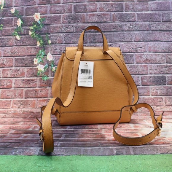 Kate Spade WKR00548 Medium Grain Leather Darcy Flap Backpack - Picture 3 of 12